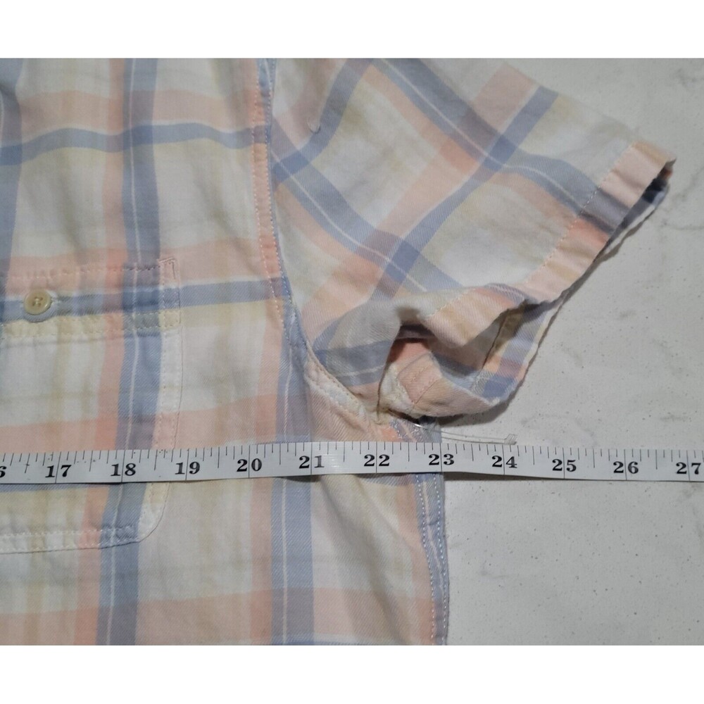 Lucky Brand California Fit Western Wear Country Plaid White Pink XL Shirt NWOT - Picture 4 of 7